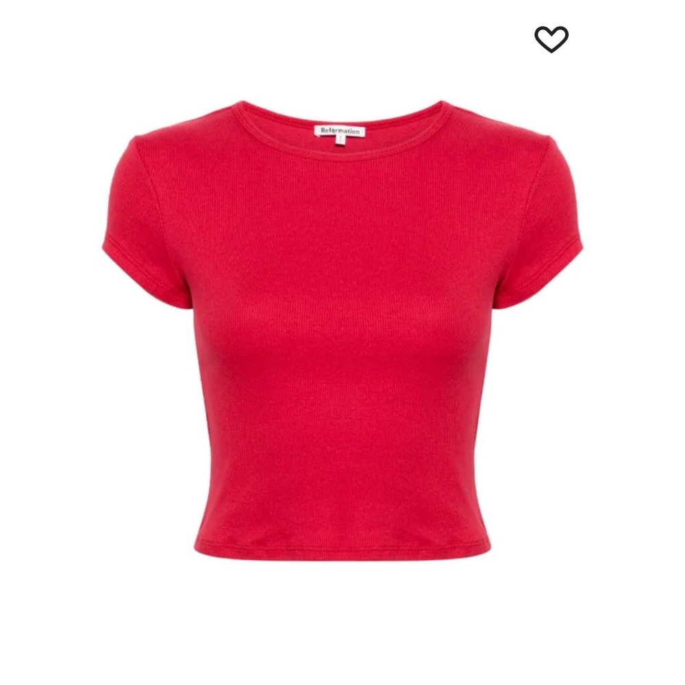 Reformation Red Muse Top
